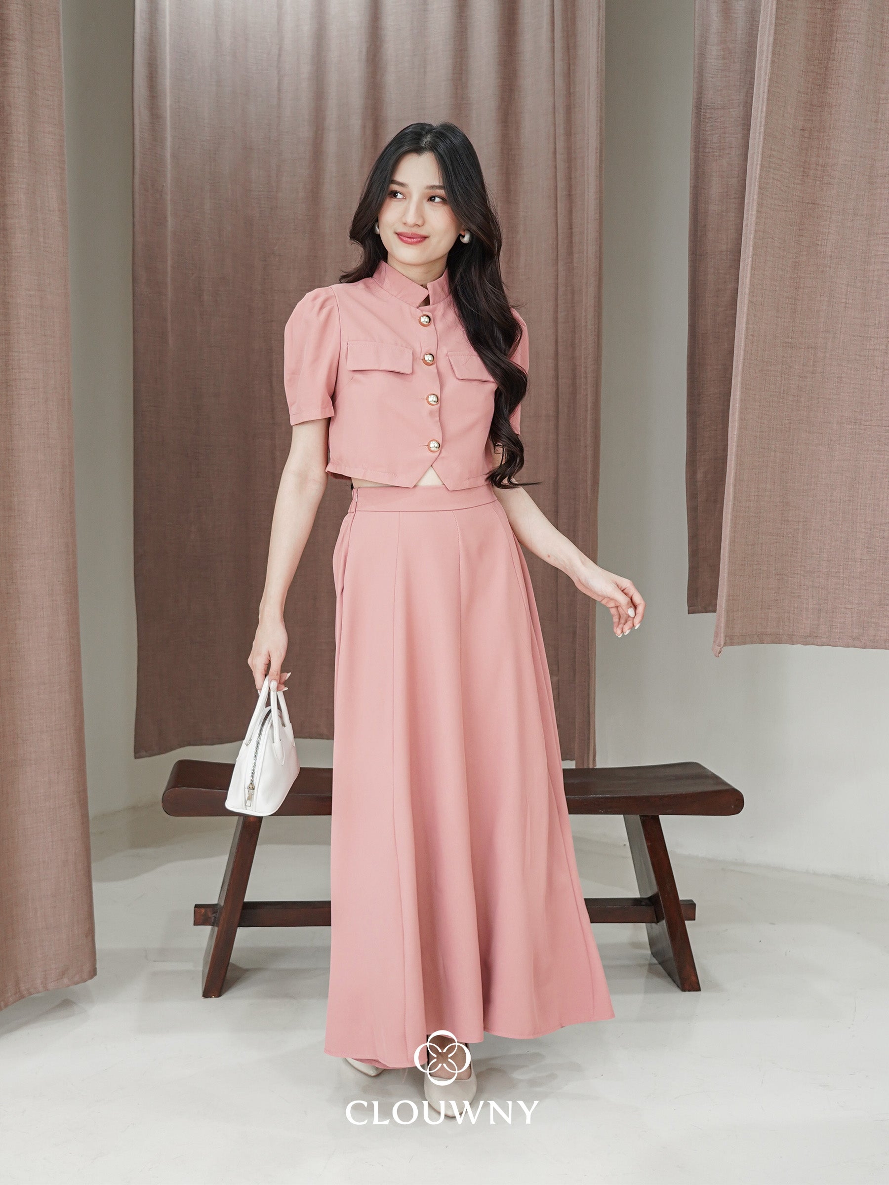 Damas Button Set - Pink